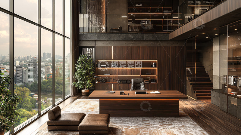 高清大图下载【趣麦麦图】现代化都市高层办公空间