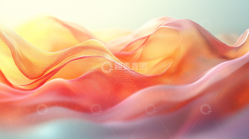 高清大图下载【趣麦麦图】流动的色彩绸缎质感