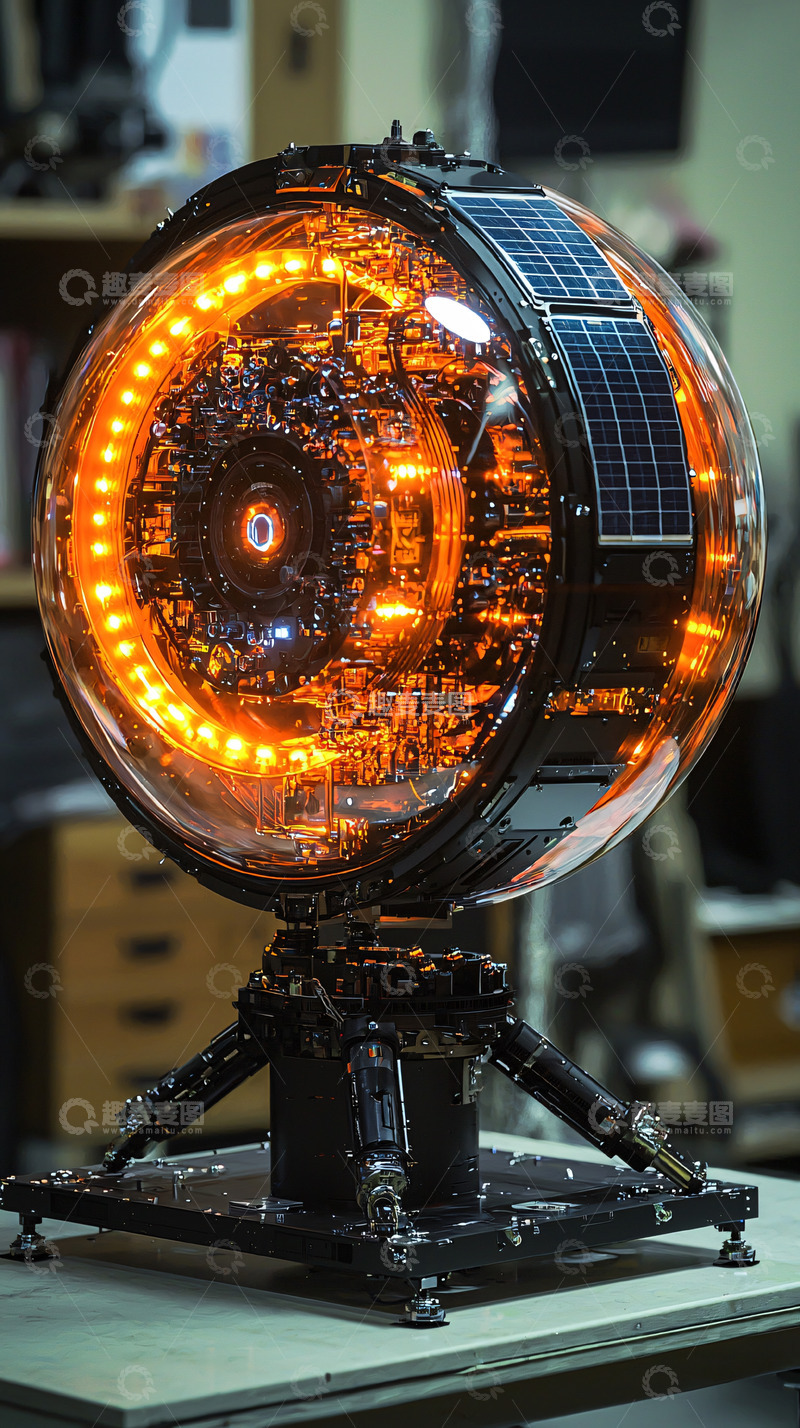 高清大图下载【趣麦麦图】透明球形电脑主机