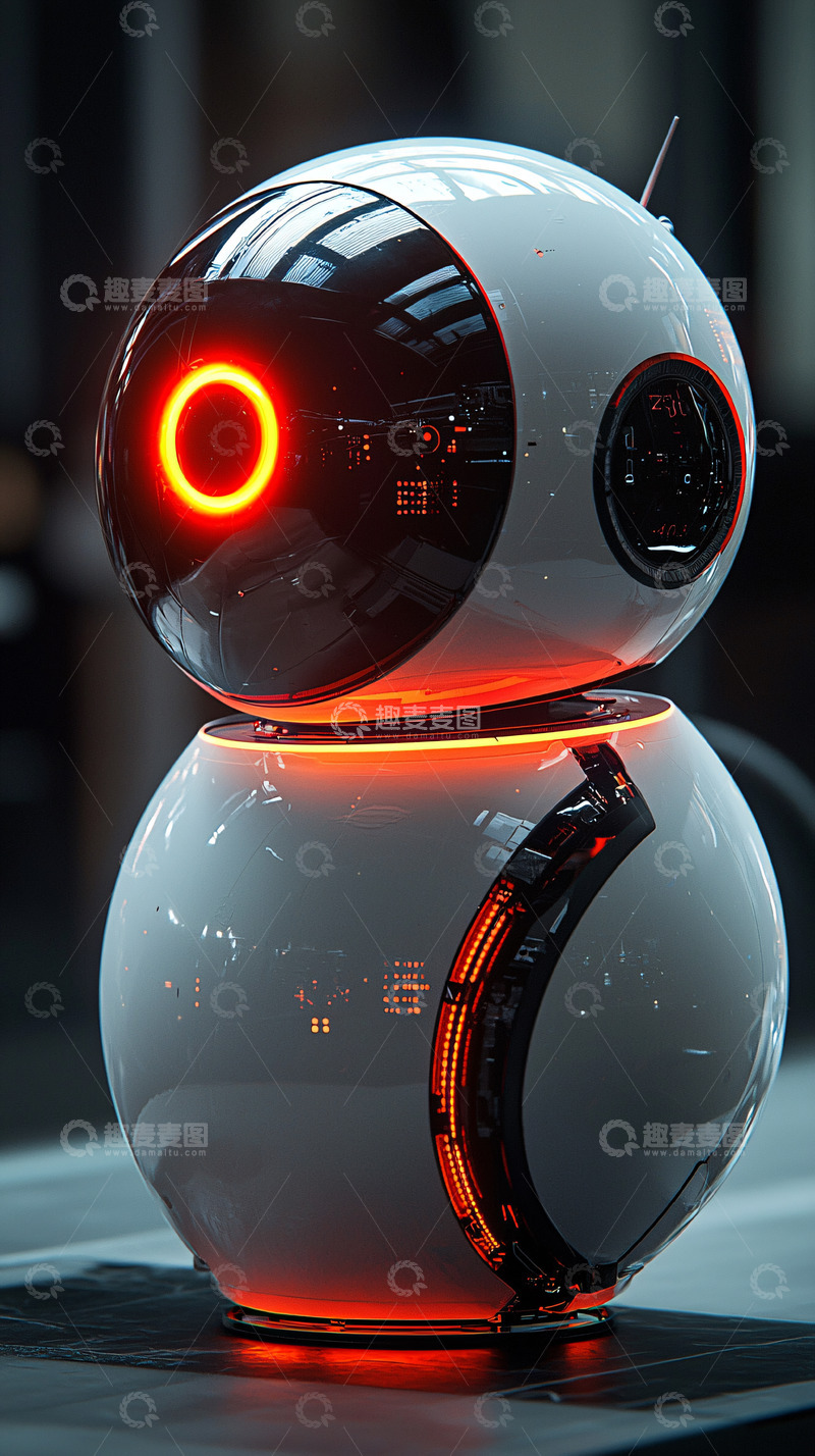 高清大图下载【趣麦麦图】未来感机器人
