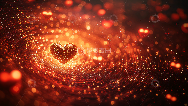 高清大图下载【趣麦麦图】燃烧的破碎心脏