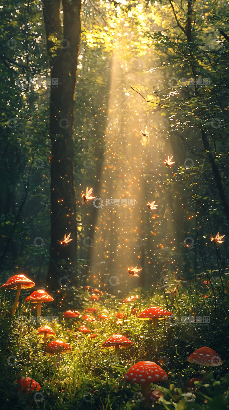 高清大图下载【趣麦麦图】阳光森林