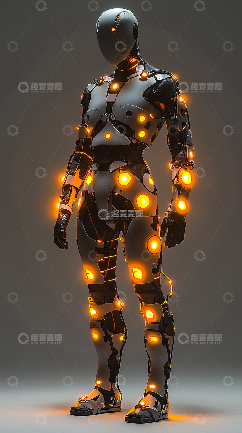 高清大图下载【趣麦麦图】未来科技感机器人