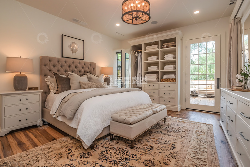 高清大图下载【趣麦麦图】简约乡村卧室设计