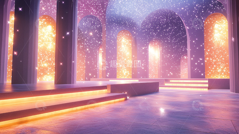 高清大图下载【趣麦麦图】梦幻般的光影建筑