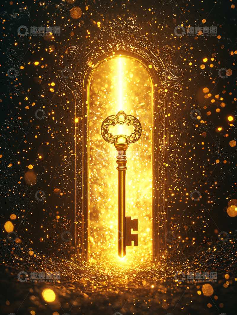 高清大图下载【趣麦麦图】金色钥匙