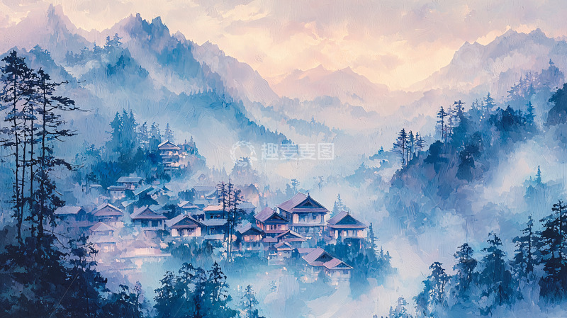 高清大图下载【趣麦麦图】水墨画