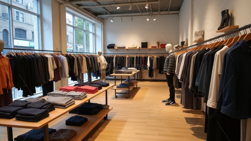 高清大图下载【趣麦麦图】男装店内的陈列布局