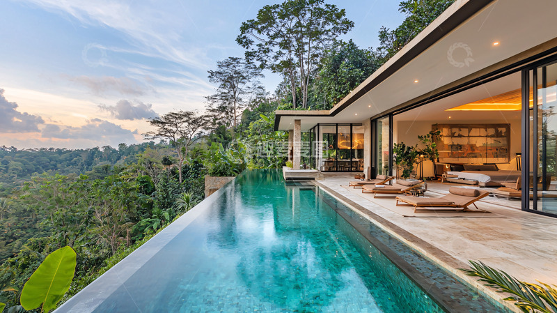 高清大图下载【趣麦麦图】山崖泳池别墅