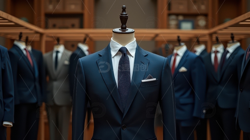 高清大图下载【趣麦麦图】男士西装人体模型陈列