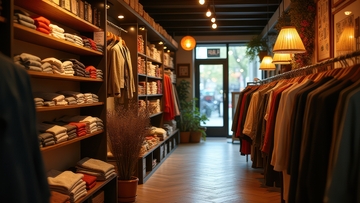 复古风服装店内部陈列