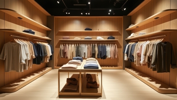 简约风格服装店陈列