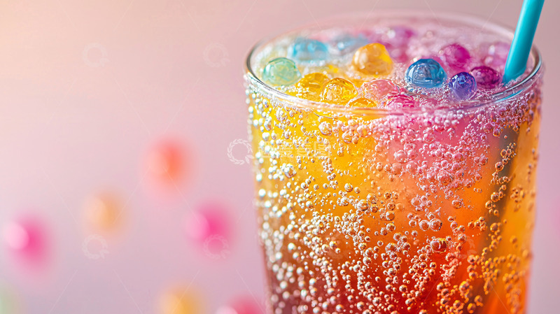 高清大图下载【趣麦麦图】彩虹汽水