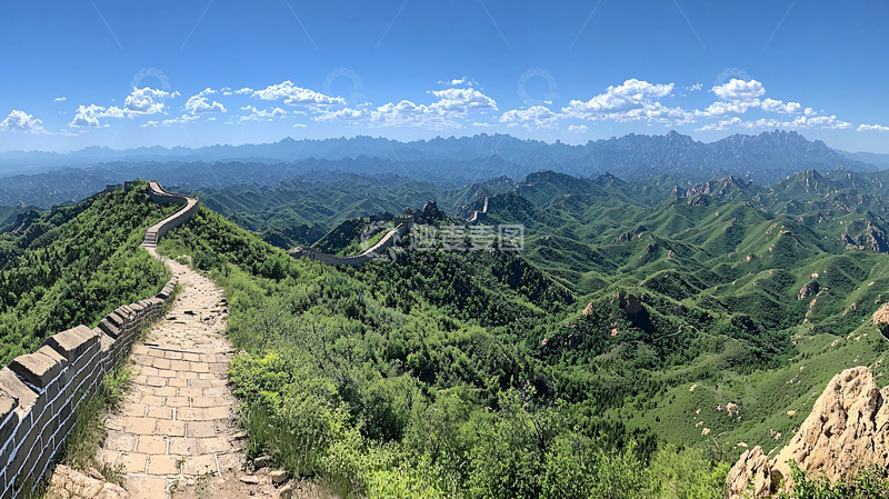 高清大图下载【趣麦麦图】-长城蜿蜒