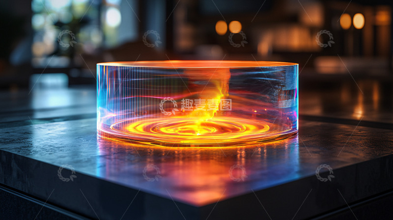 高清大图下载【趣麦麦图】科技感漩涡能量柱