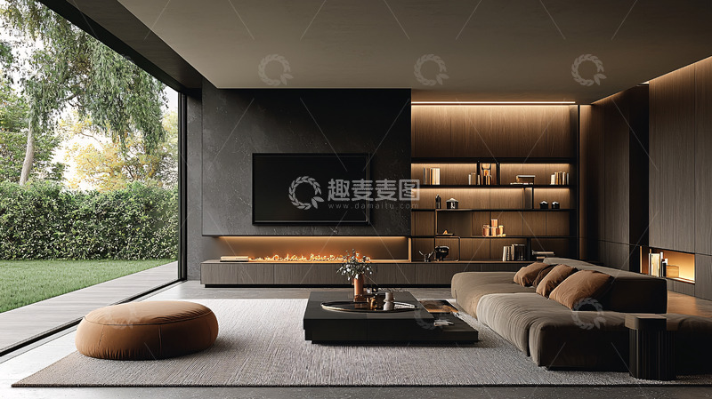 高清大图下载【趣麦麦图】现代简约客厅