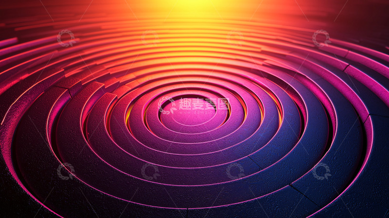 高清大图下载【趣麦麦图】圆形渐变光晕抽象背景