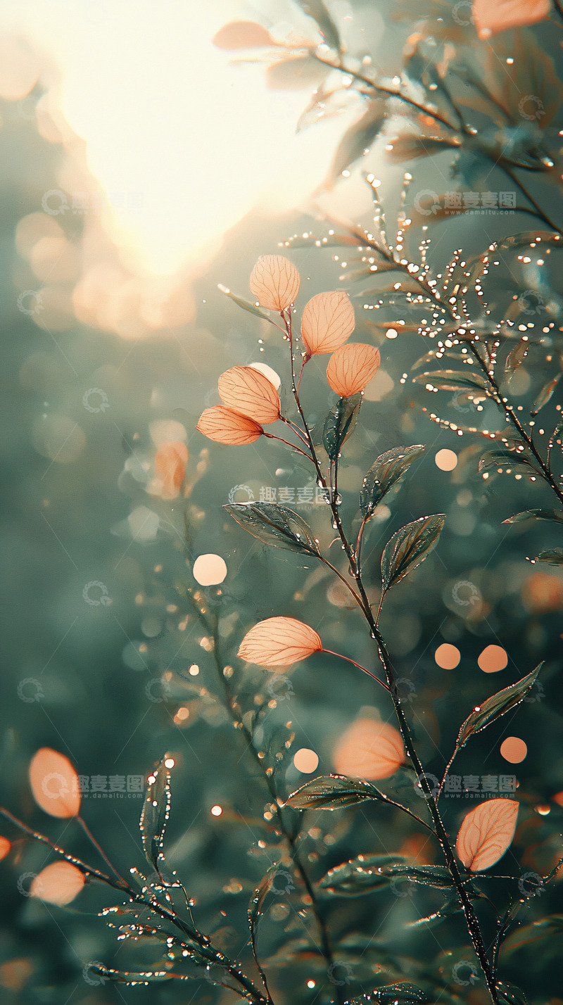 高清大图下载【趣麦麦图】清晨阳光下的花朵