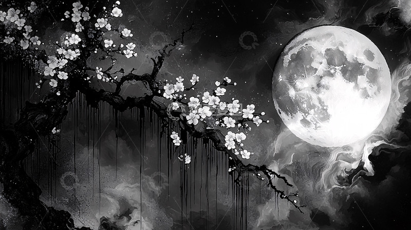 高清大图下载【趣麦麦图】黑白