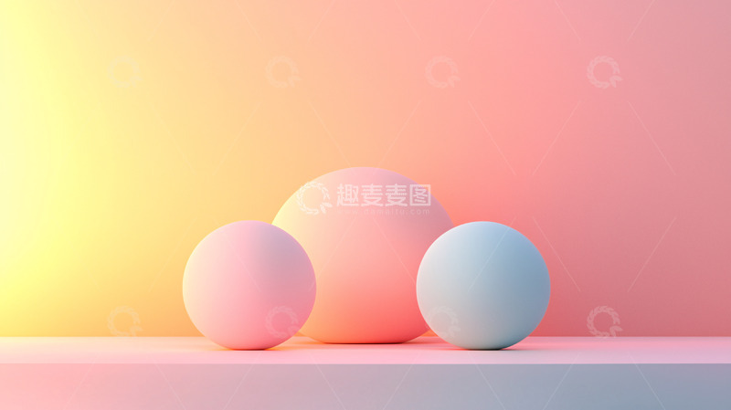 高清大图下载【趣麦麦图】粉色背景