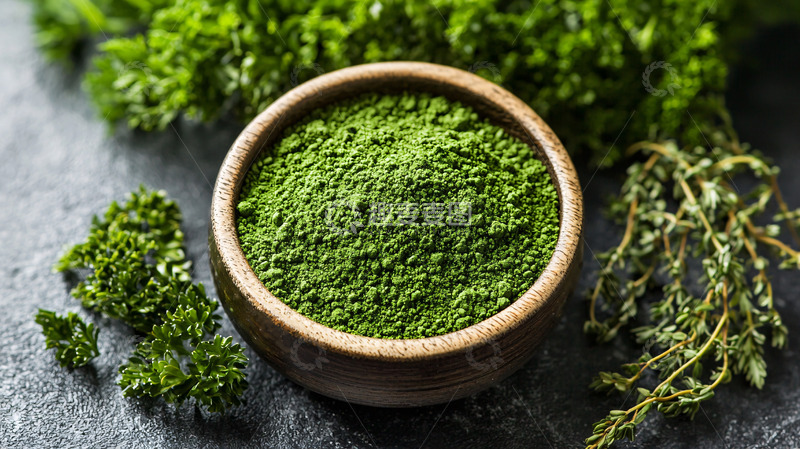 高清大图下载【趣麦麦图】-绿藻粉