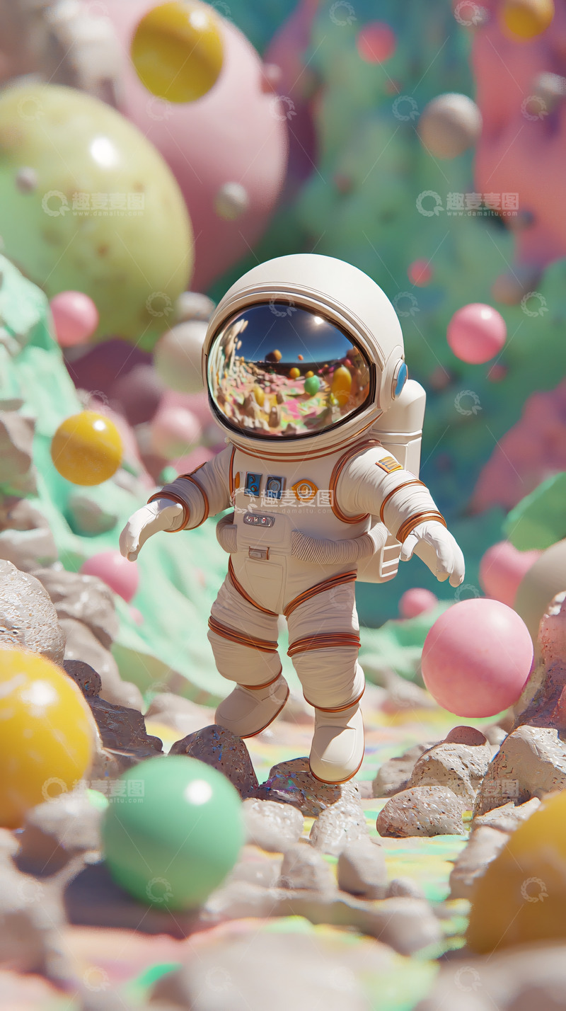 高清大图下载【趣麦麦图】太空人