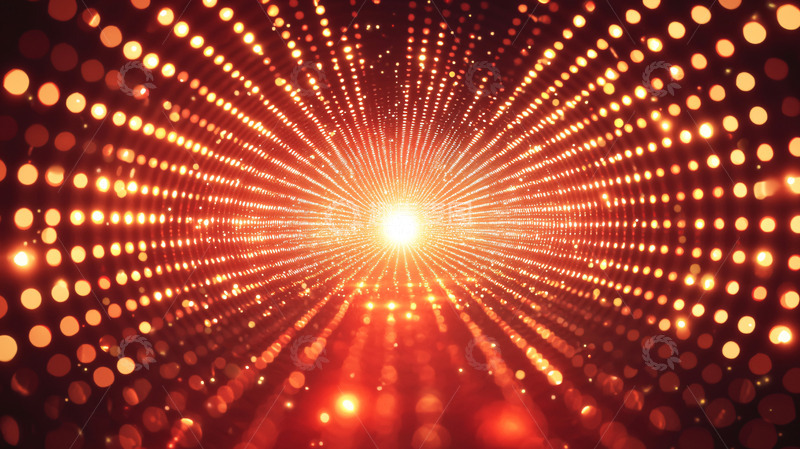 高清大图下载【趣麦麦图】红色光线隧道