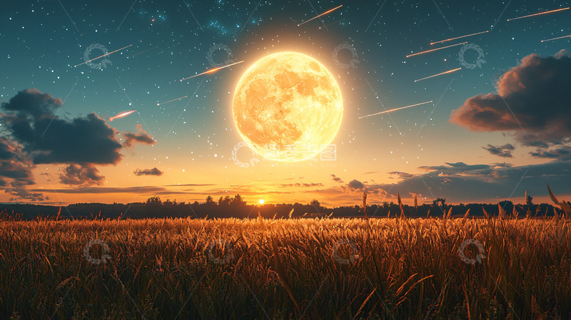 高清大图下载【趣麦麦图】超级月亮