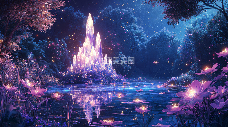 高清大图下载【趣麦麦图】梦幻水晶城堡