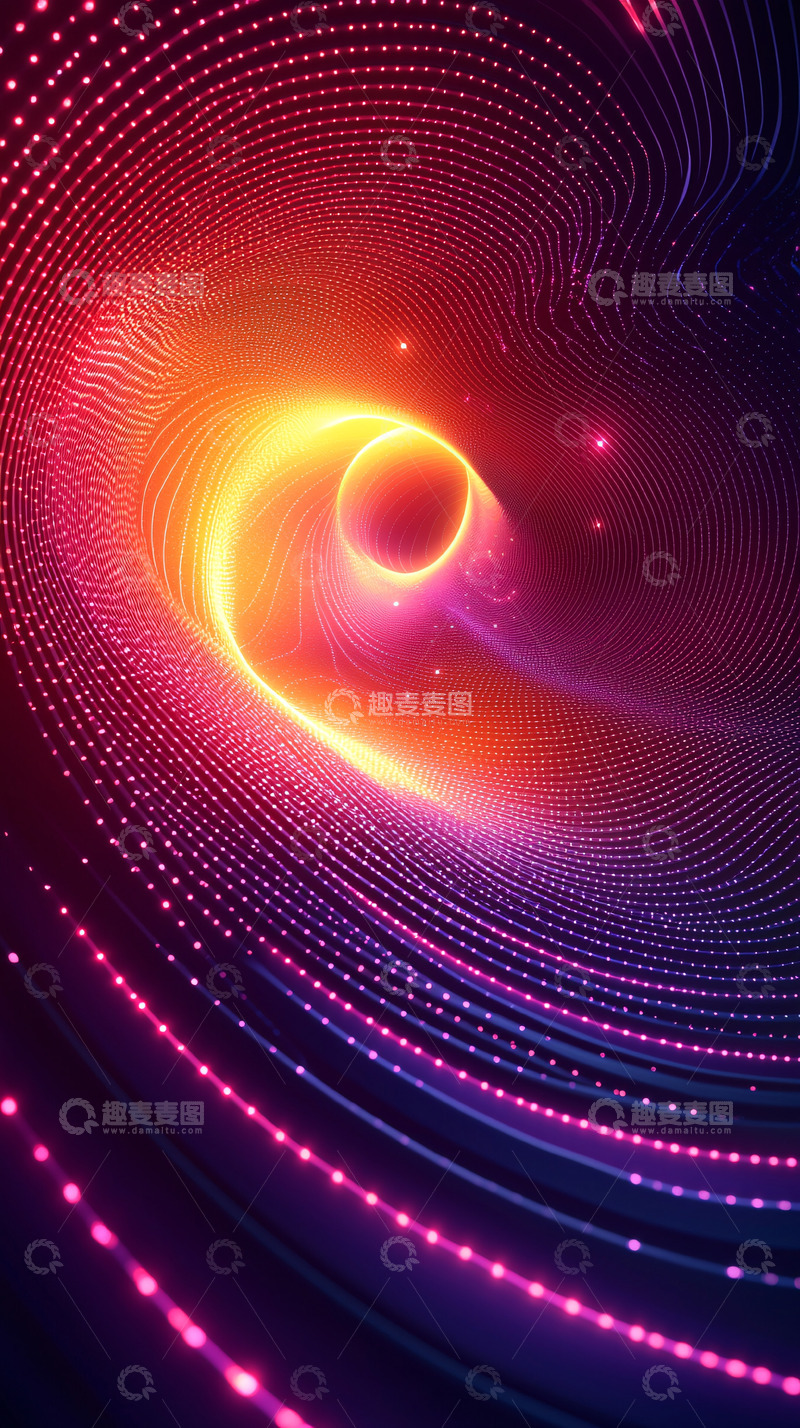 高清大图下载【趣麦麦图】抽象光晕漩涡