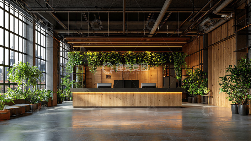 高清大图下载【趣麦麦图】现代酒店大堂设计