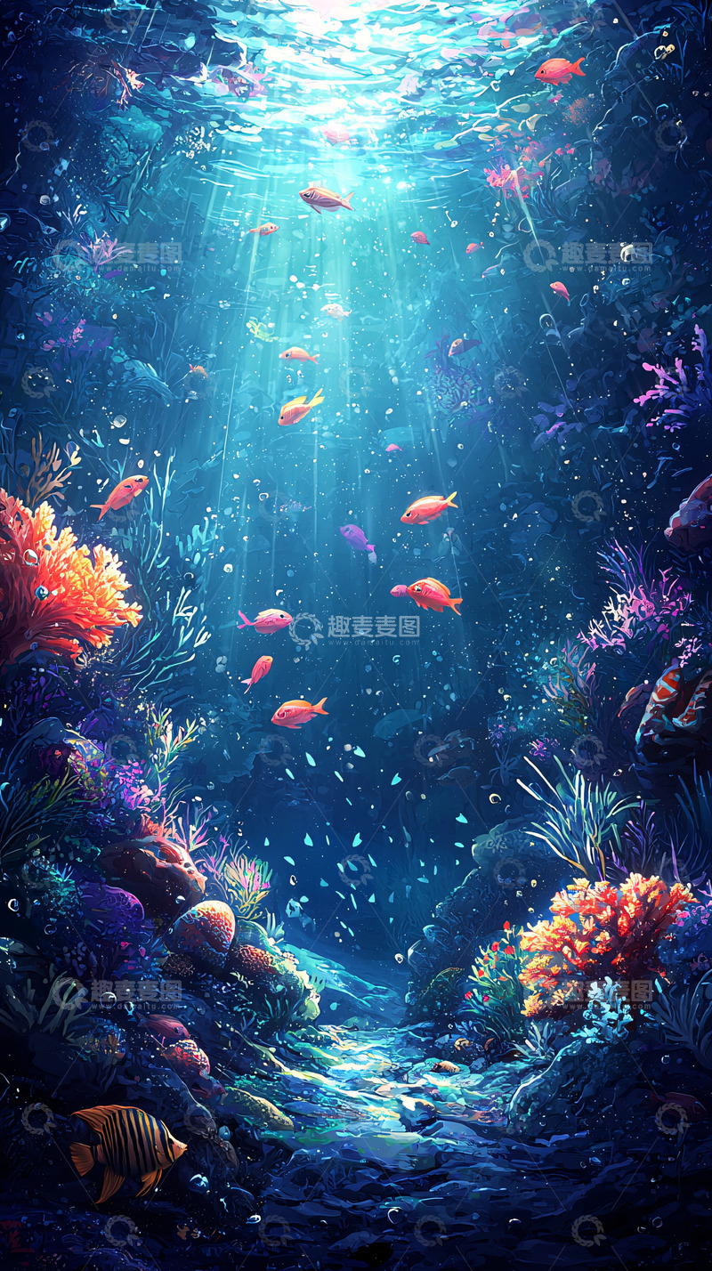 高清大图下载【趣麦麦图】梦幻海底世界