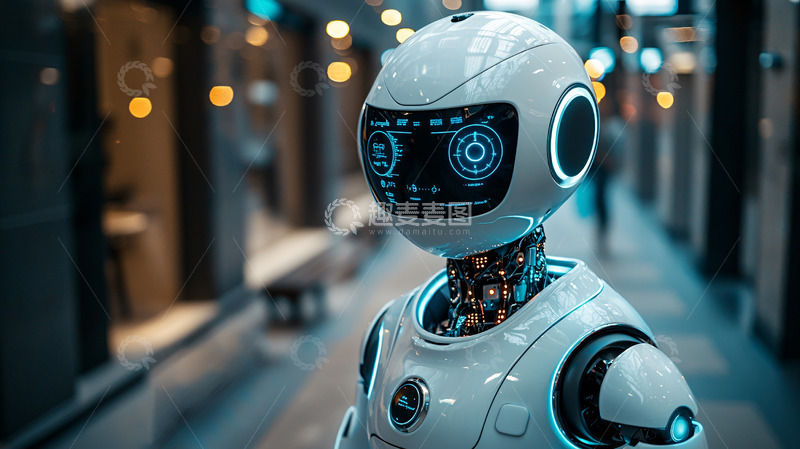 高清大图下载【趣麦麦图】未来科技感机器人