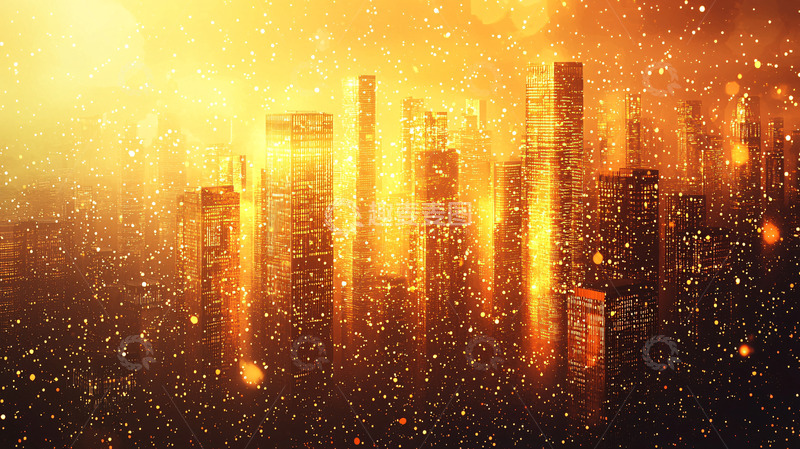 高清大图下载【趣麦麦图】燃烧的城市1