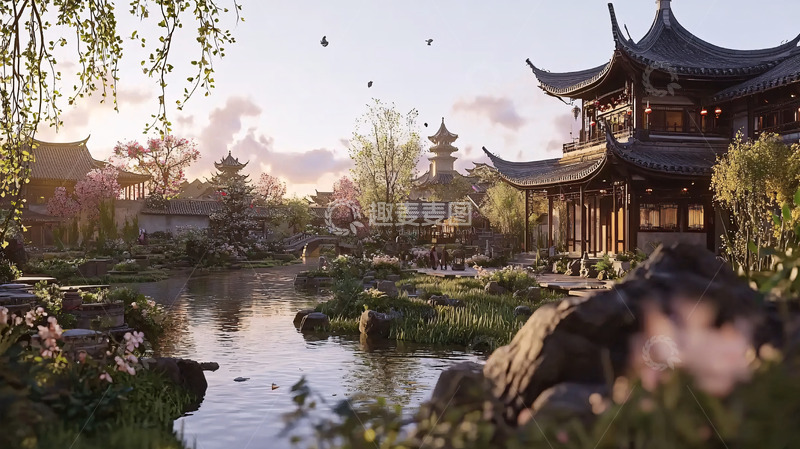 高清大图下载【趣麦麦图】古风古镇