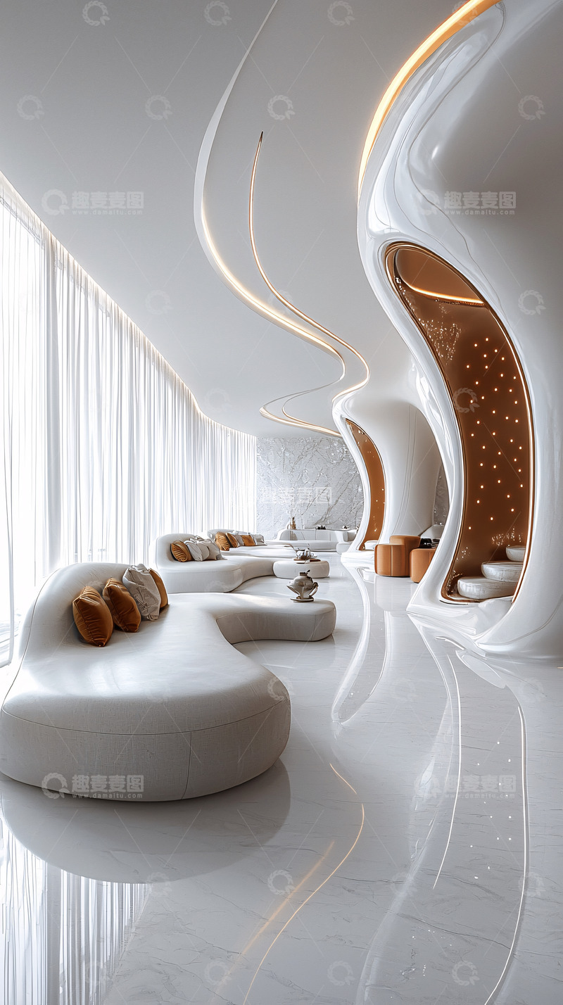 高清大图下载【趣麦麦图】现代简约流线型空间