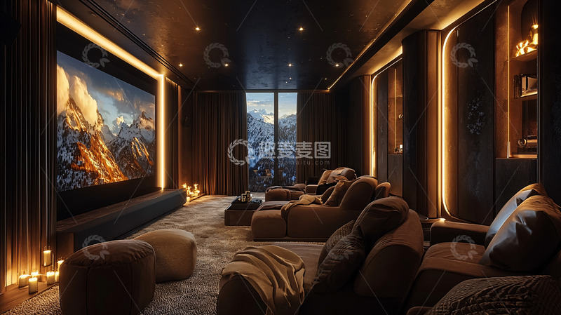 高清大图下载【趣麦麦图】豪华家庭影院