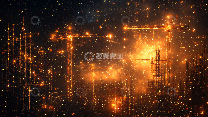 高清大图下载【趣麦麦图】绚丽多彩的烟火表演