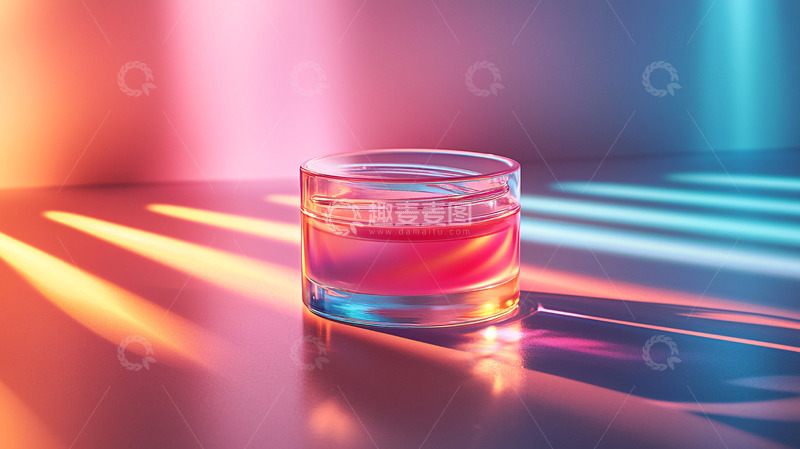高清大图下载【趣麦麦图】霓虹灯下的酒杯