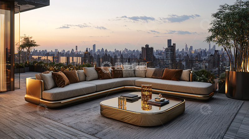 高清大图下载【趣麦麦图】高端户外景观沙发