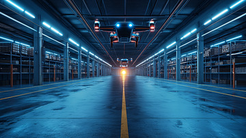 仓库无人机巡逻