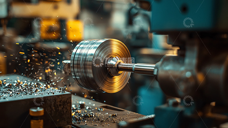 高清大图下载【趣麦麦图】金属加工的机器运作