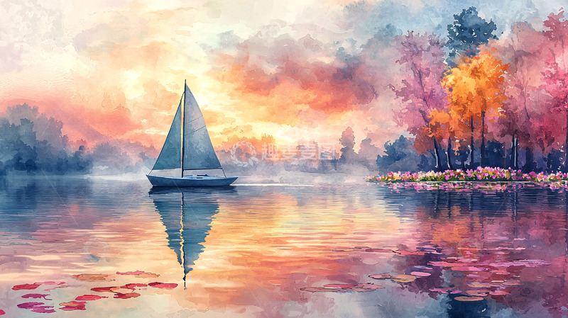 高清大图下载【趣麦麦图】水彩画