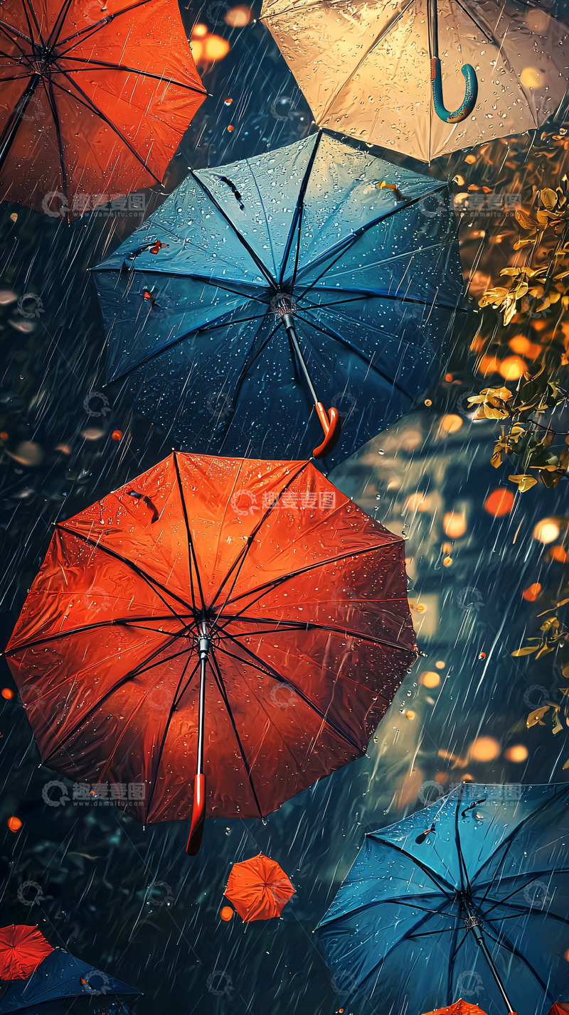 高清大图下载【趣麦麦图】雨天