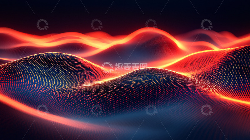 高清大图下载【趣麦麦图】炽热火焰流动波浪