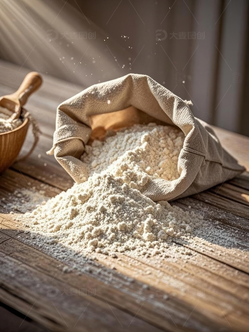 高清大图下载【趣麦麦图】高清美食摄影小麦面粉特写8