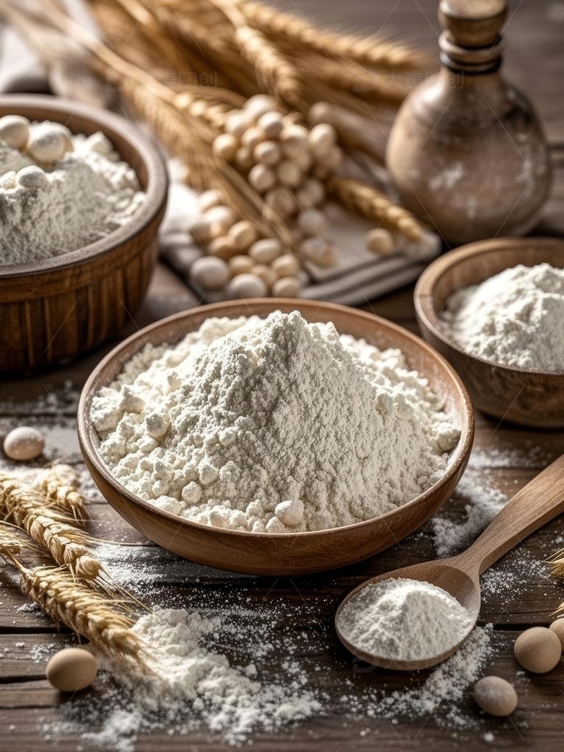 高清大图下载【趣麦麦图】高清美食摄影小麦面粉特写2