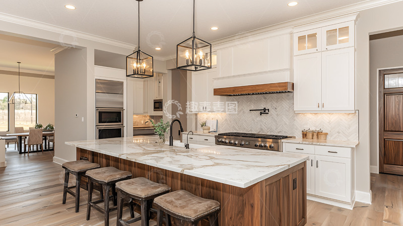 高清大图下载【趣麦麦图】现代简约厨房设计6