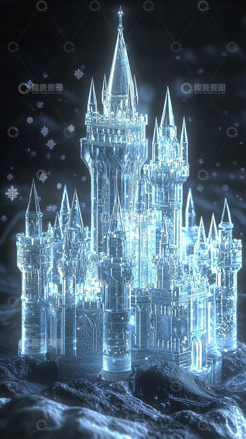 高清大图下载【趣麦麦图】冰雪城堡