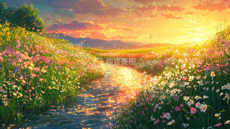 高清大图下载【趣麦麦图】绚丽多彩的田园风光